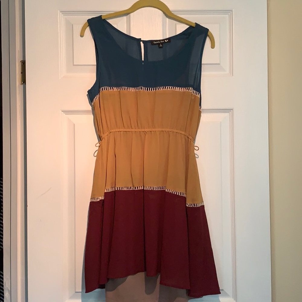 Tri color Summer Dress